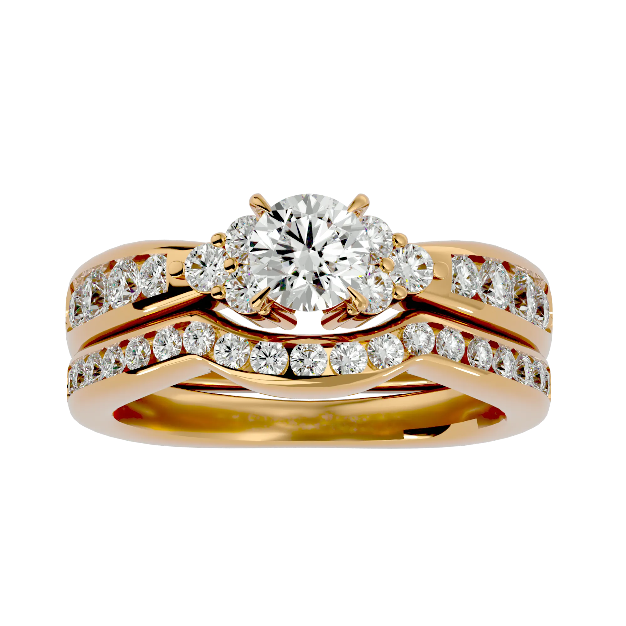 1 3/4 ctw Round Lab Grown Diamond Bridal Ring