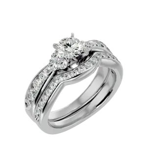 1 3/4 ctw Round Lab Grown Diamond Bridal Ring