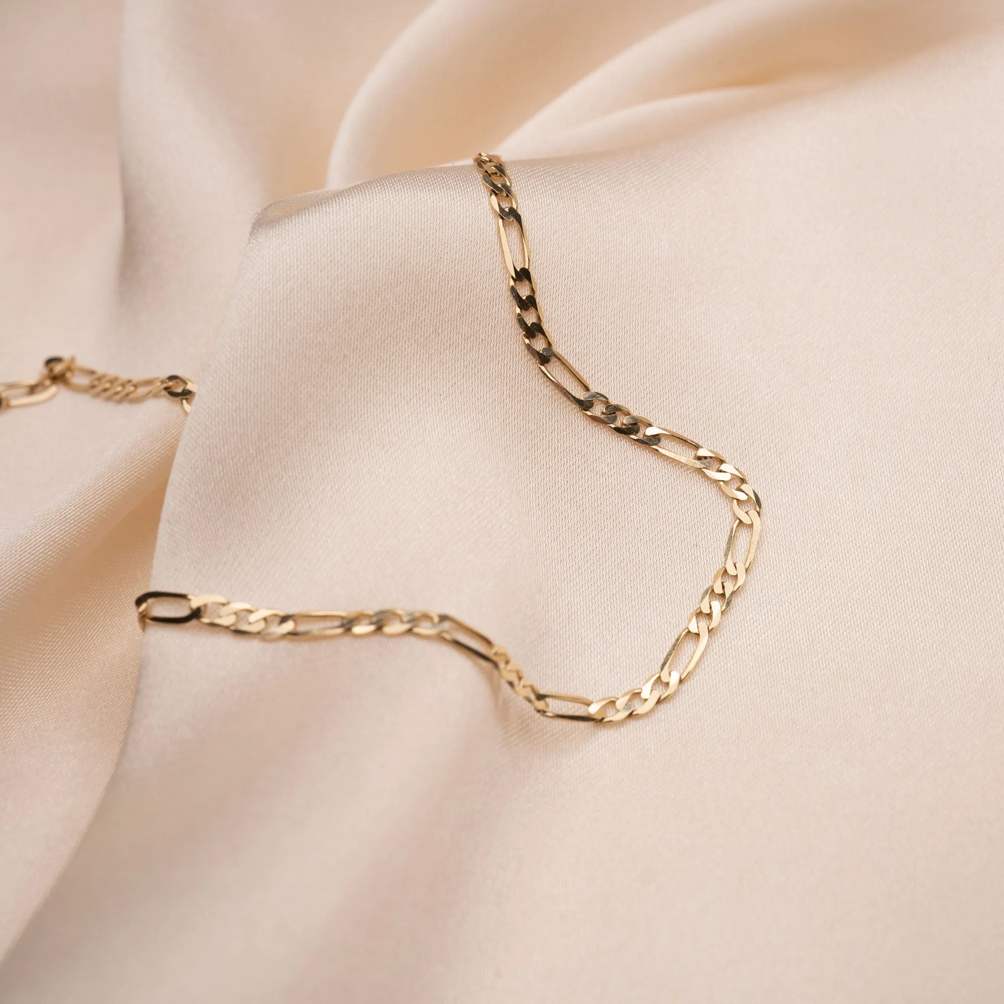 14k Gold Figaro Bracelet