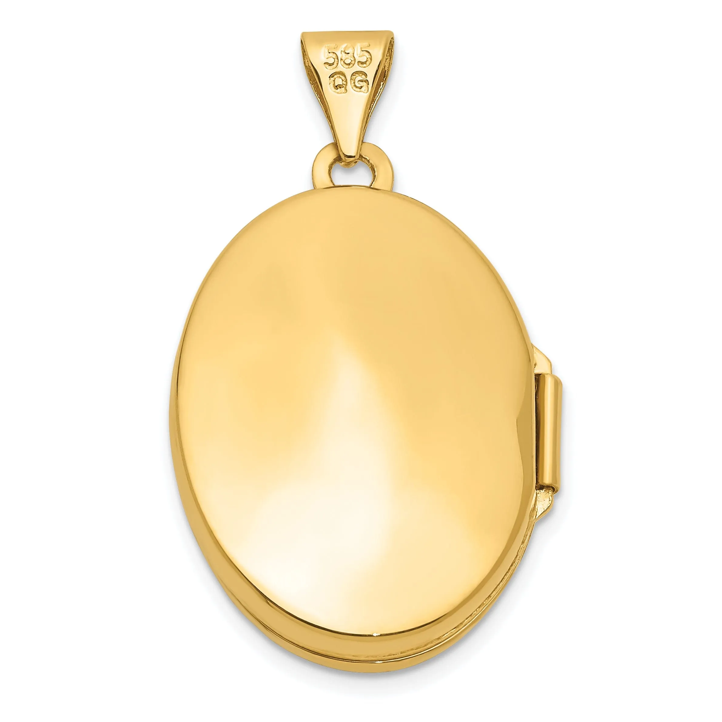 14k Yellow Gold Scrolled Floral Locket