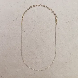 18k Gold Filled 1.2mm CZ Tennis Necklace