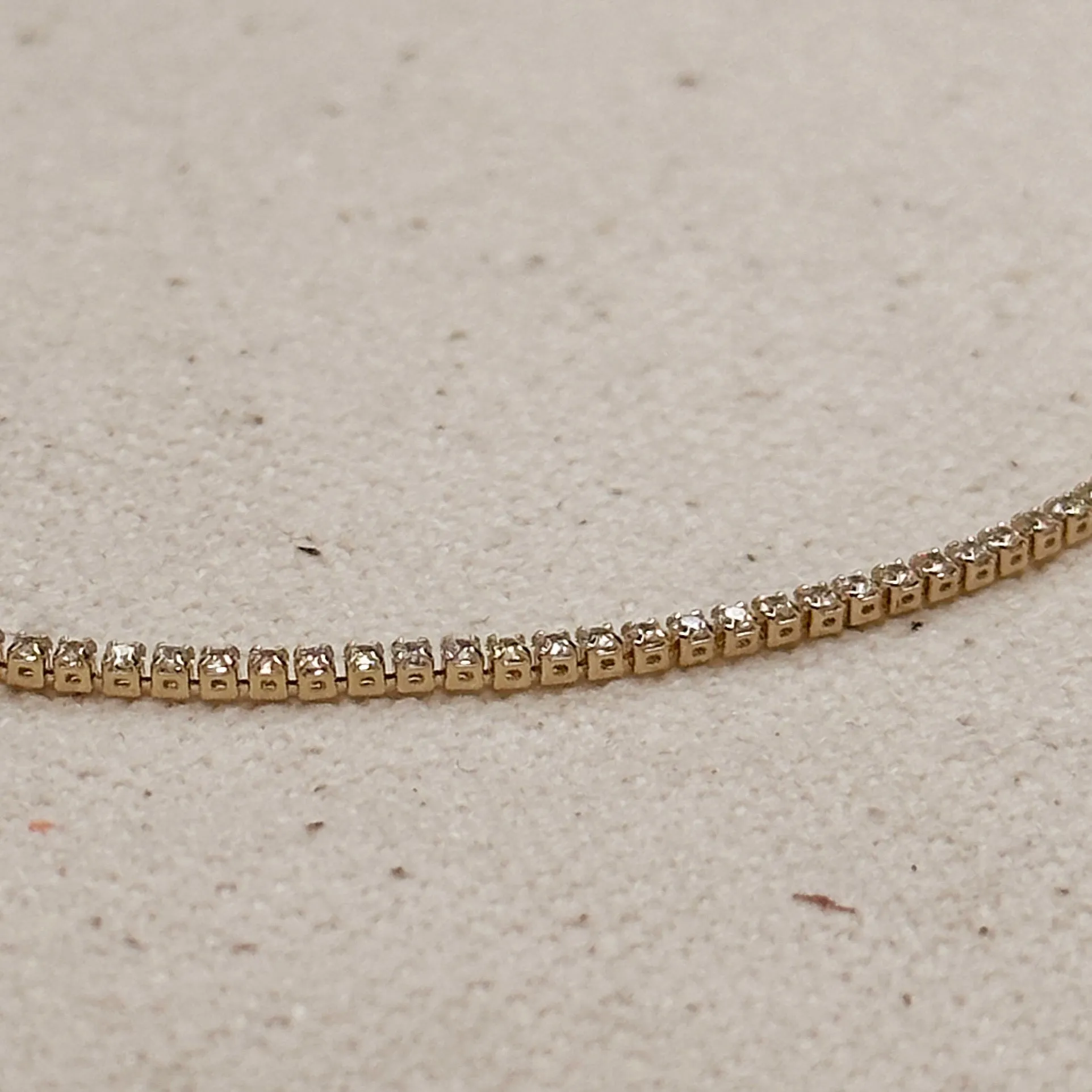 18k Gold Filled 1.2mm CZ Tennis Necklace