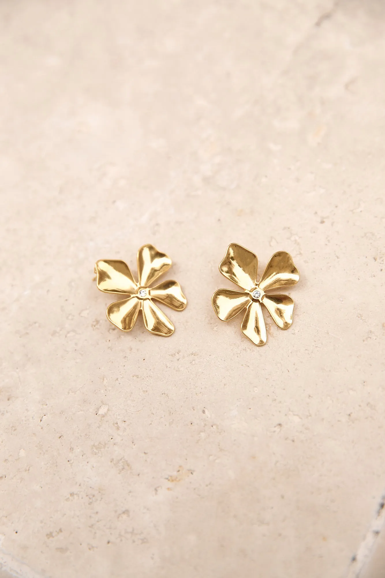 18k Gold Plated Blossom Love Earrings Gold