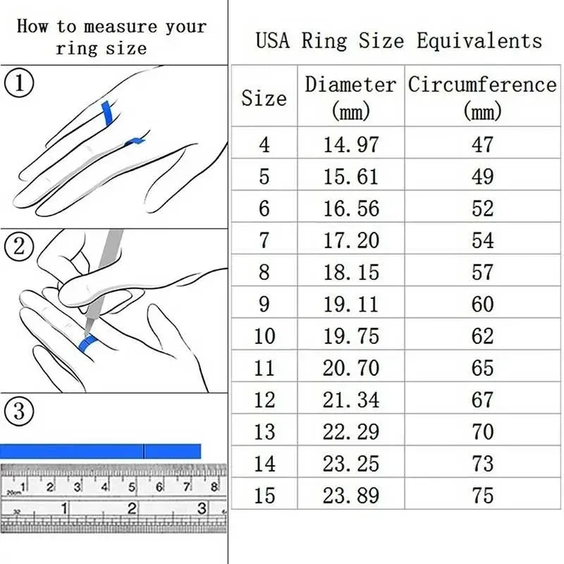 2pcs/set Luxury Crystal Female AAA Zircon Stone Ring Set For Women Fashion Bridal Wedding Rings For Women Love Rings