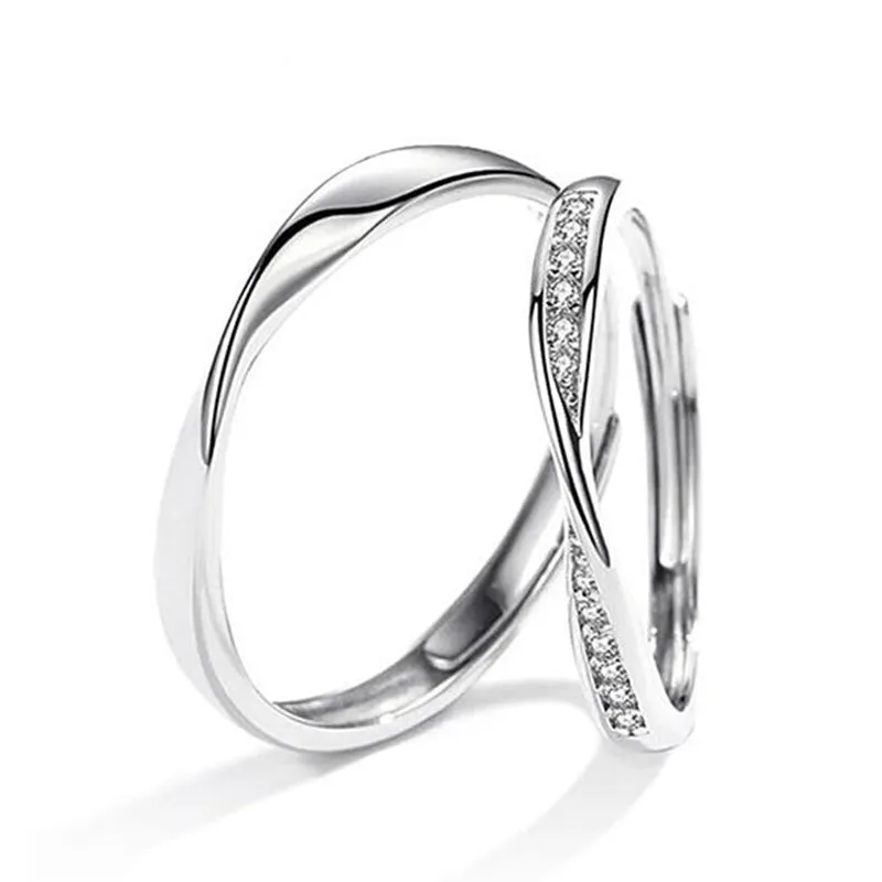 925 Sterling Silver Infinite Couple Rings