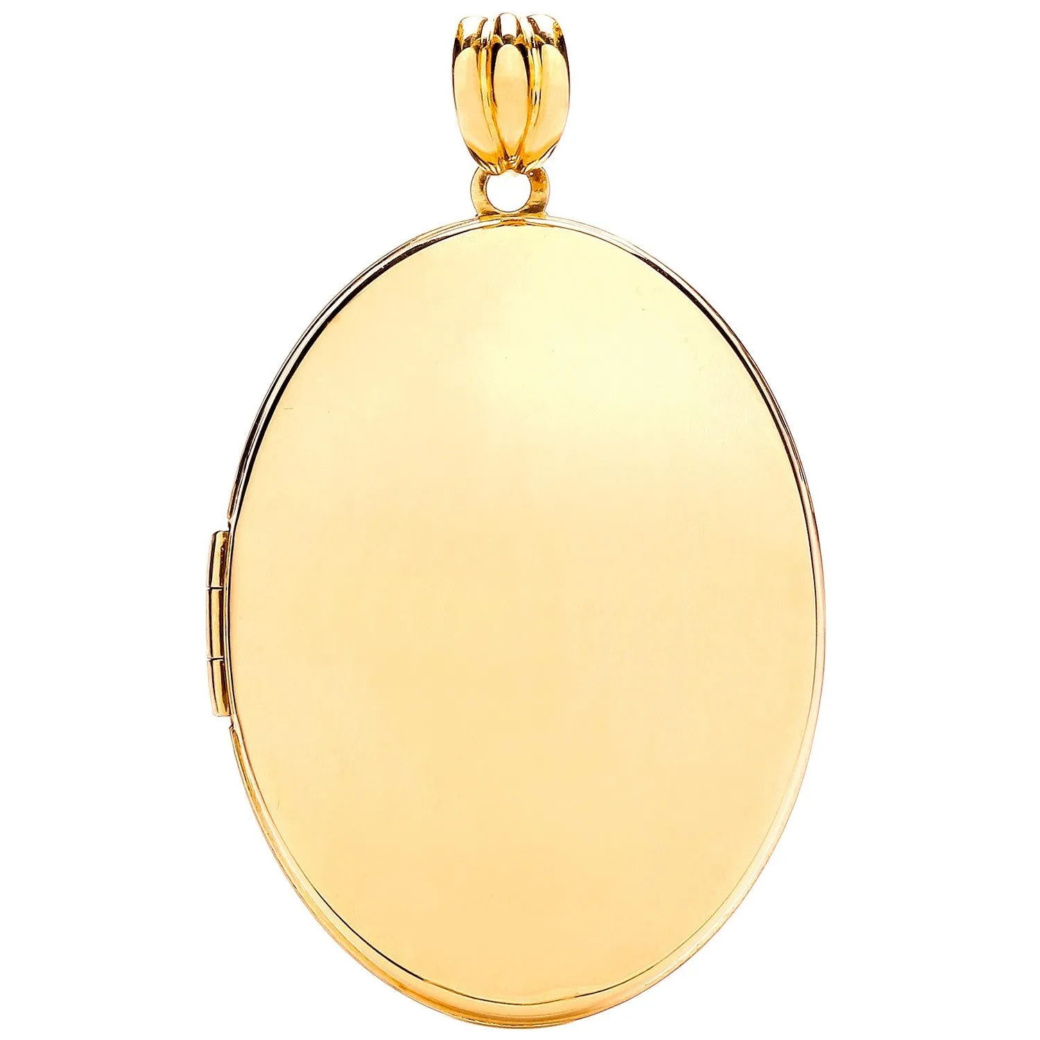 9ct Yellow Gold Oval Shaped Polished Finished Locket Pendant