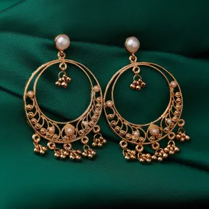 Accessorize London Gold Filigree Chanbalis Zinc Chandbali Earring