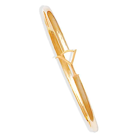 Alice Alphabet Initial Bangle Yellow Gold