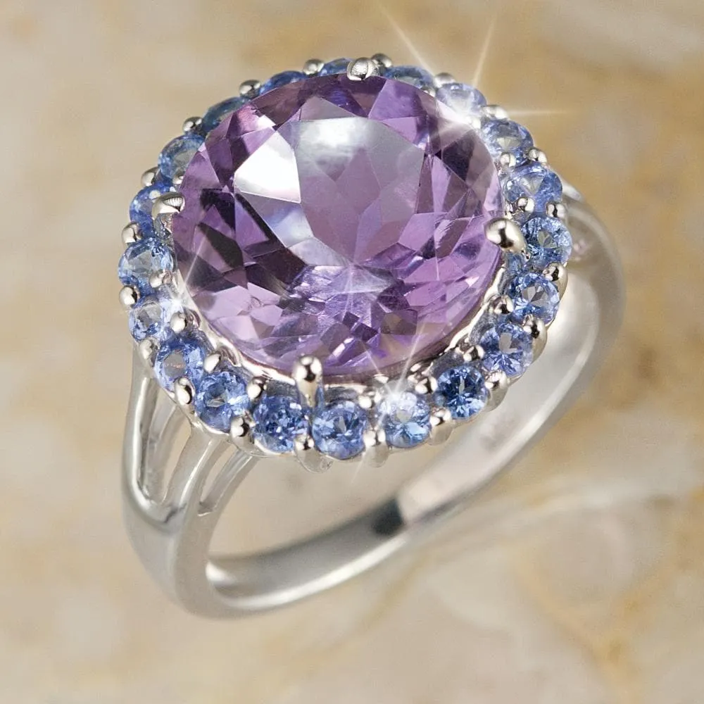 Amethyst & Tanzanite Cocktail Ring