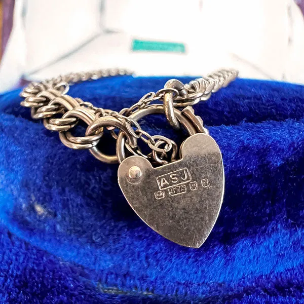 Antique Heart Lock Bracelet