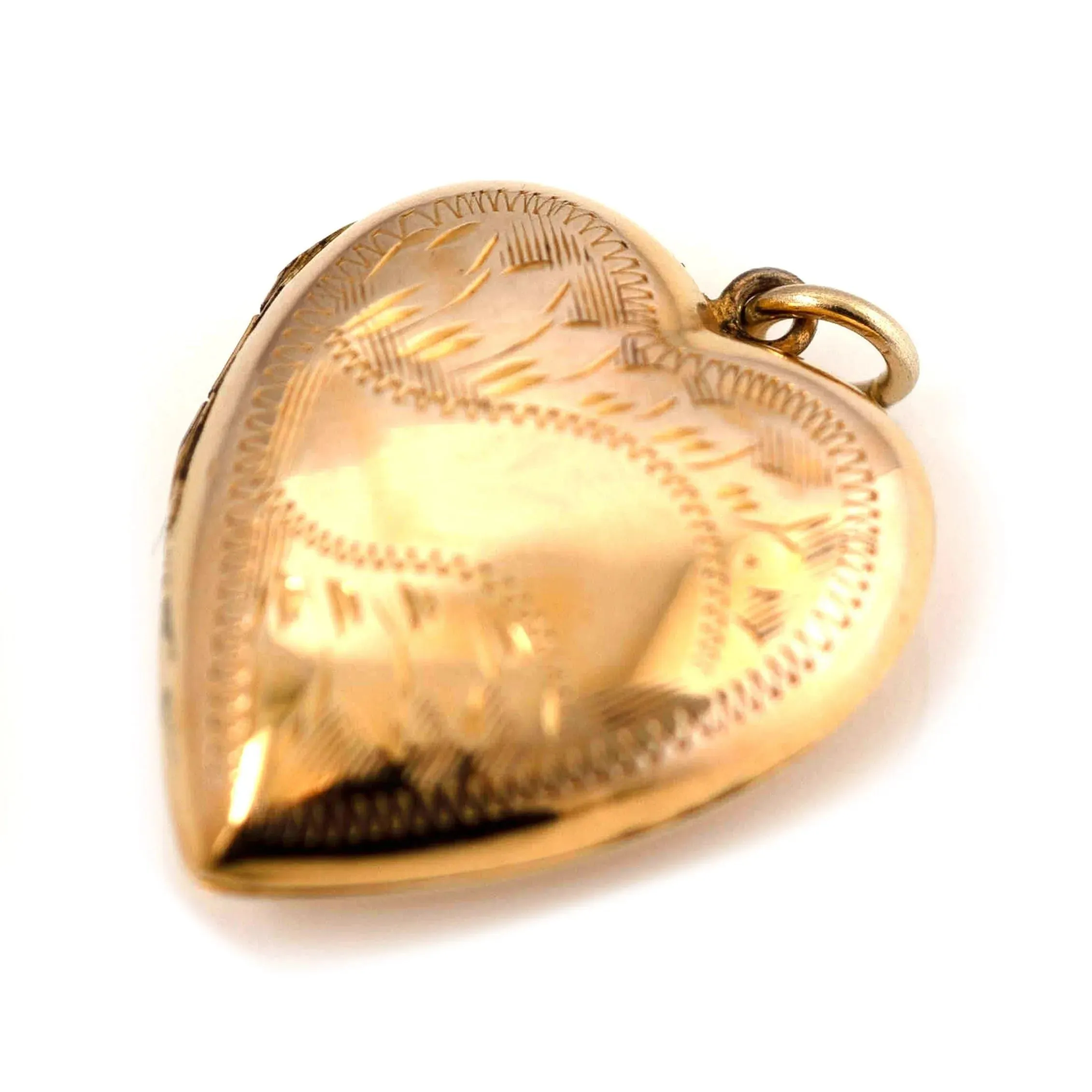 Antique Victorian 9ct Gold Heart Locket Necklace