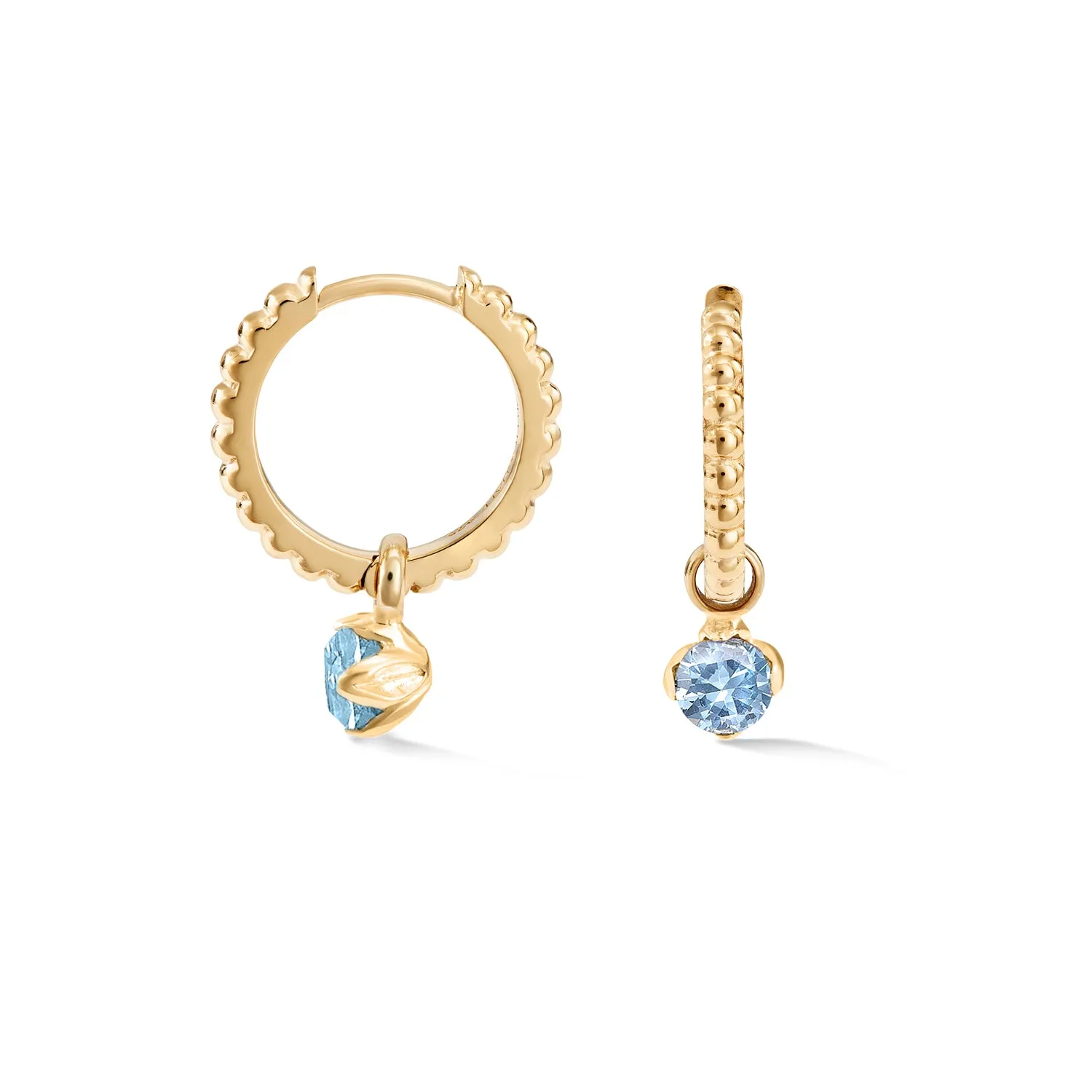 Aquamarine Orissa Hoops