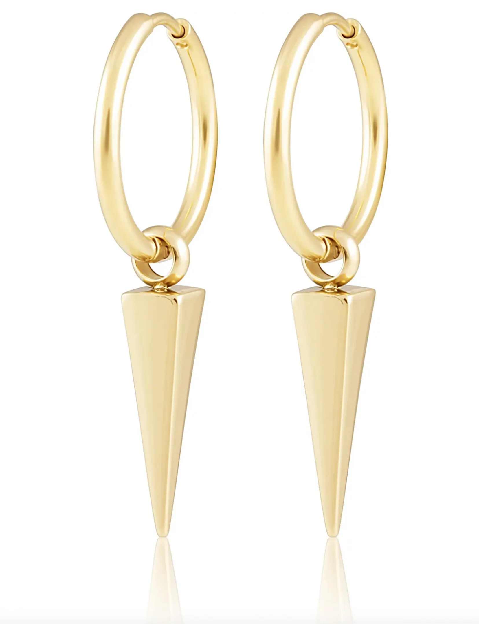 Aria Spike Hoops, Gold