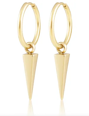 Aria Spike Hoops, Gold