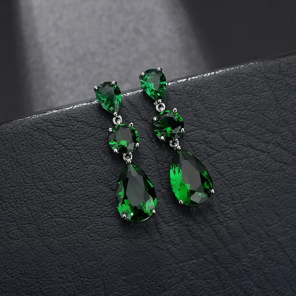 Ariel Bloom Earrings in Emerald