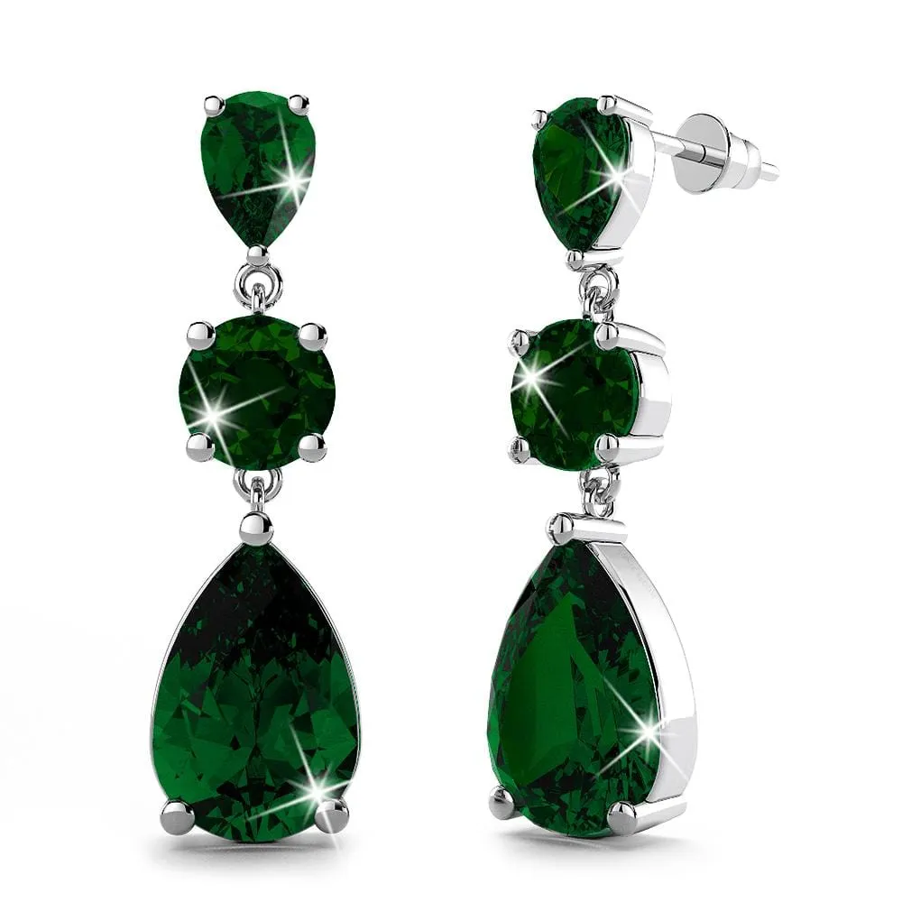 Ariel Bloom Earrings in Emerald