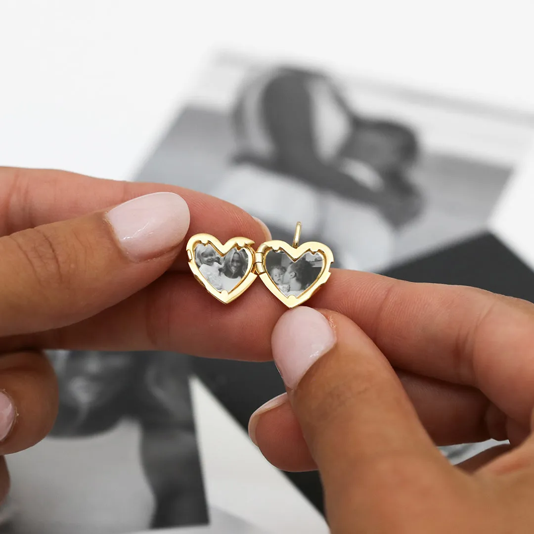 Behold Heart Photo Locket