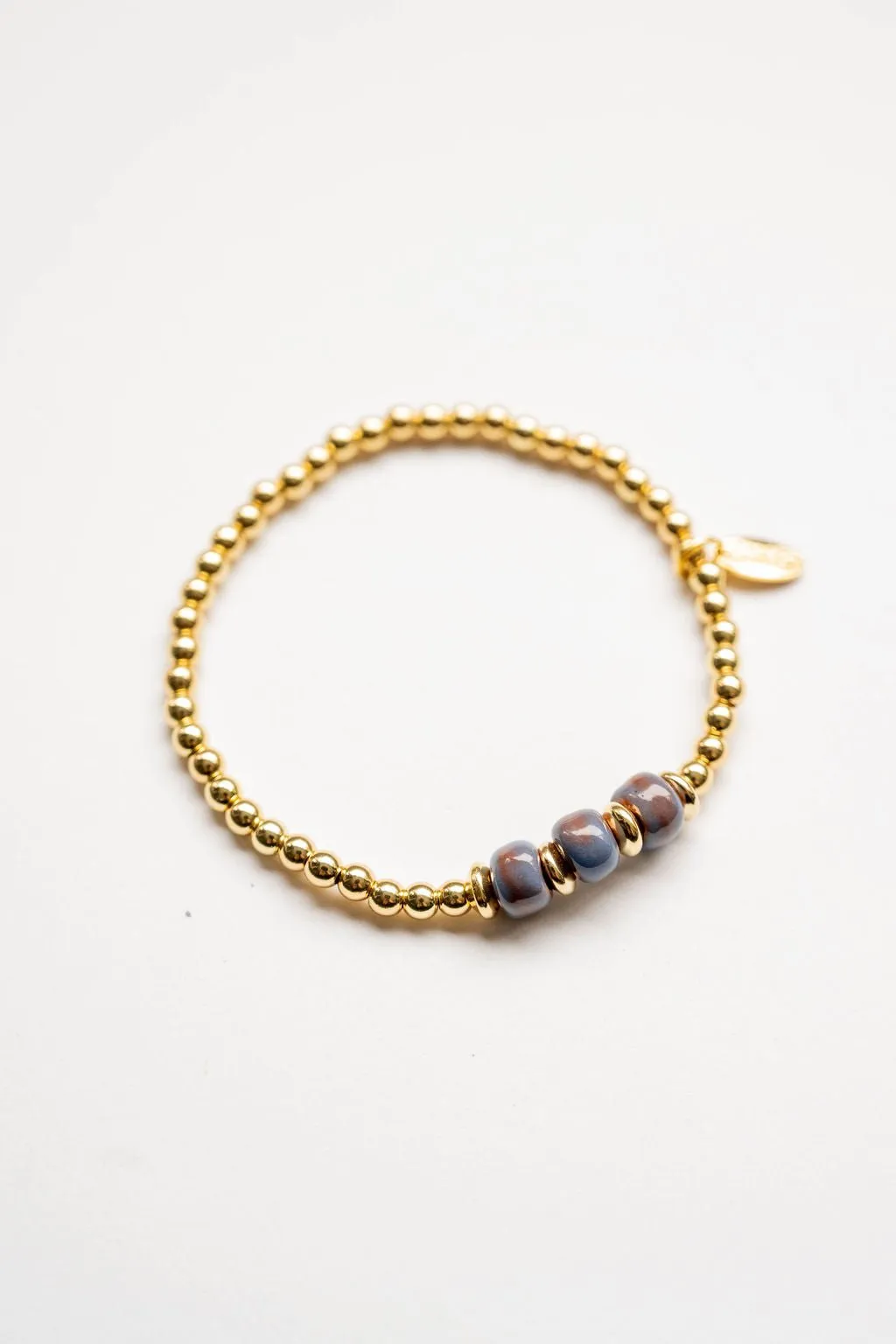 Bel Koz Simple Clay Gold Bracelet