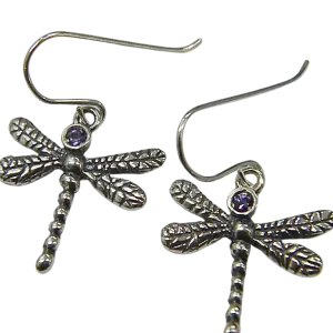 Bluenoemi Israeli Jewelry Dragonfly Earrings for Woman