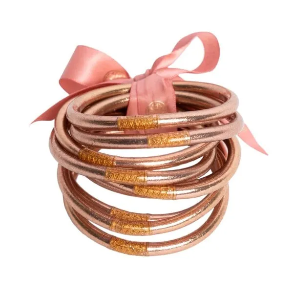 BuDhaGirl Rose Gold All Weather Bangles