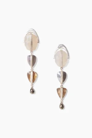 CHALCEDONY MIX RISE EARRINGS