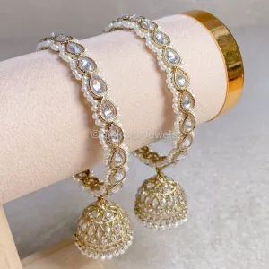 Chunky Husna Jhumka Bangles - Clear