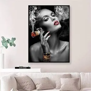 Cigar Girl Modern Wall Painting