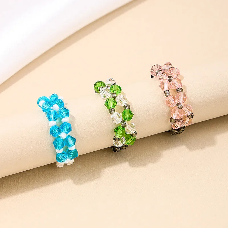 Colorful Forest Style Ring Set for Stylish Women