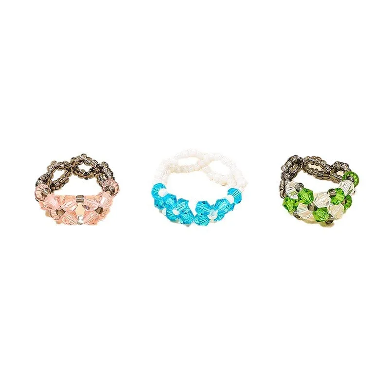 Colorful Forest Style Ring Set for Stylish Women