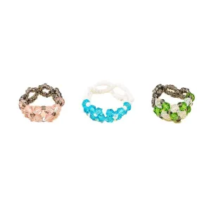 Colorful Forest Style Ring Set for Stylish Women