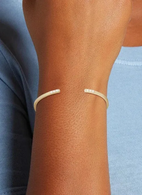 Dainty Gold CZ Cuff