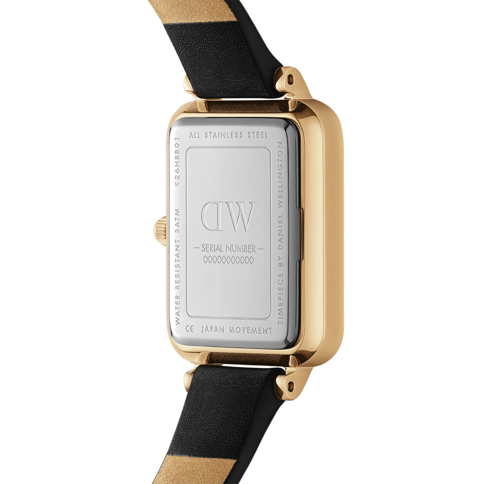 Daniel Wellington Quadro 20X26 Pressed Sheffield Gold & White Watch