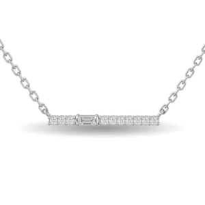 Diamond 1/8 Ct.Tw. Fashion Pendant in 14K White Gold