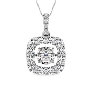 Diamond 2 Ct.Tw. Shimmering Pendant in 14K White Silver