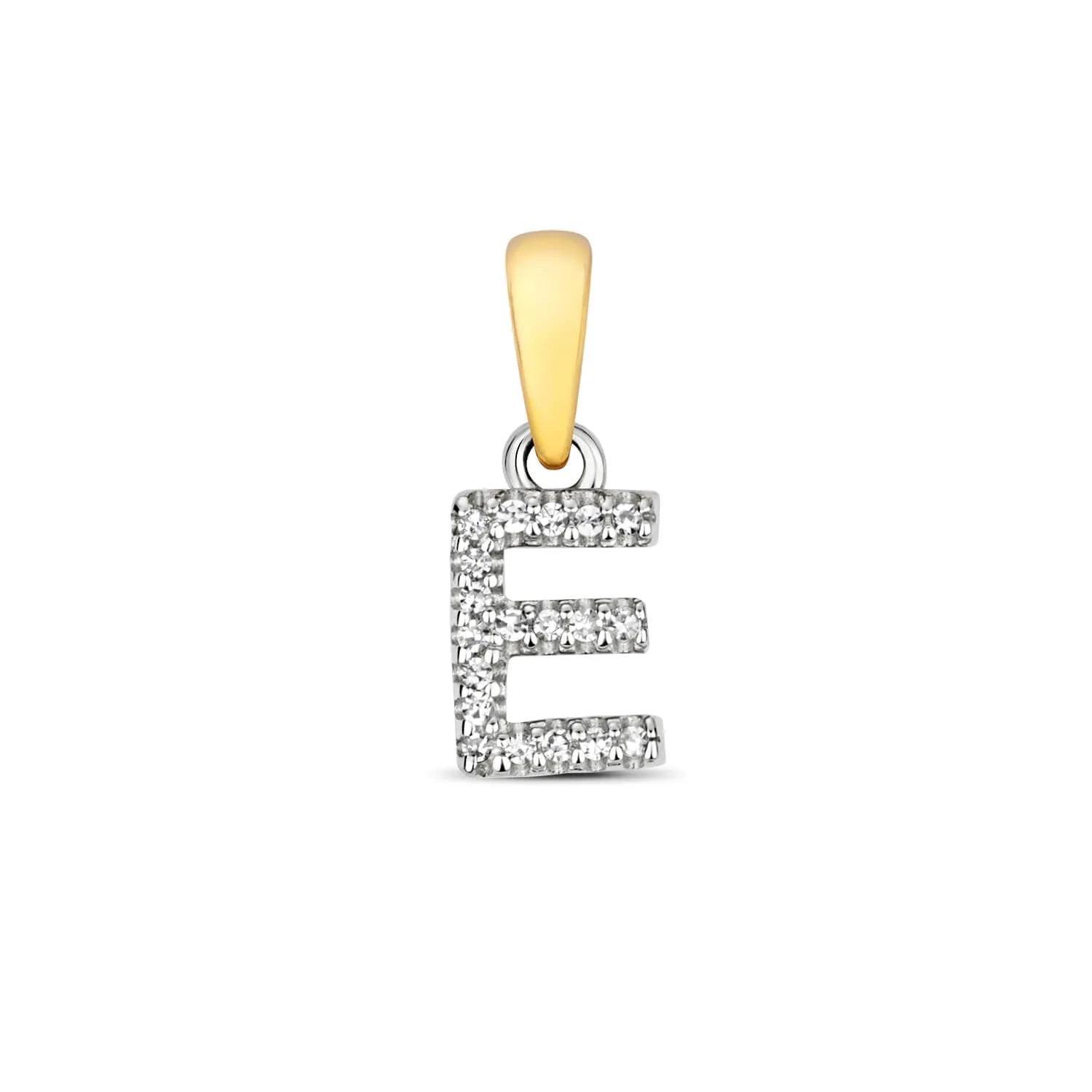 Diamond Initial Necklace | Solid 9 Carat Gold Charm | A to Z