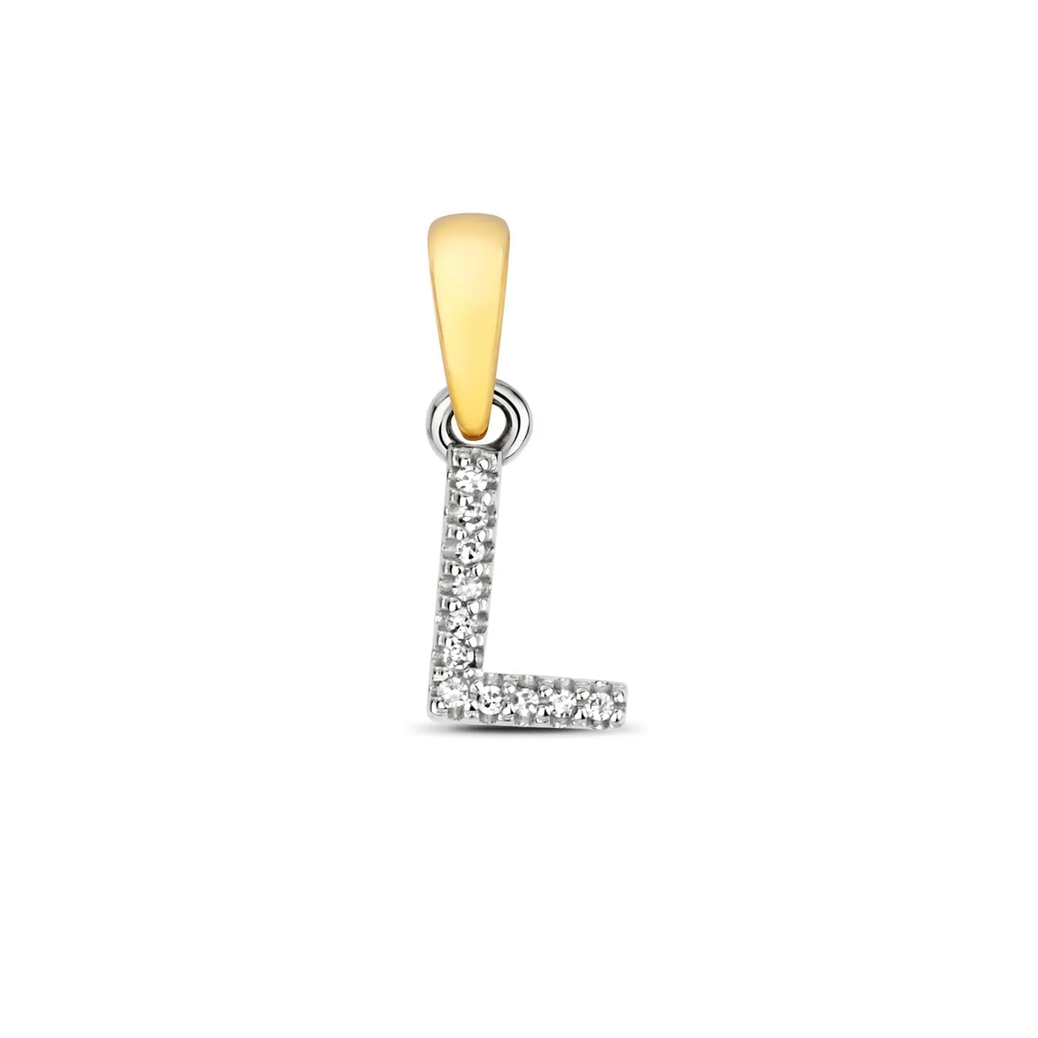 Diamond Initial Necklace | Solid 9 Carat Gold Charm | A to Z