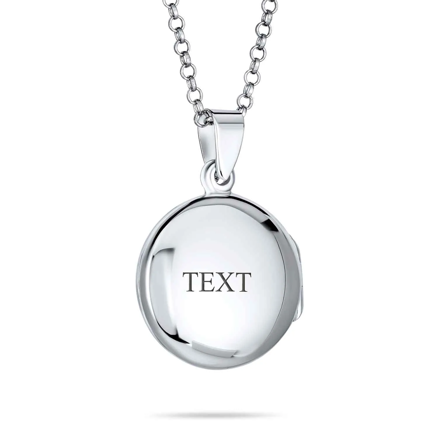 Dome Aromatherapy Diffuser Silver Locket Necklace for Essential Oils or Photos