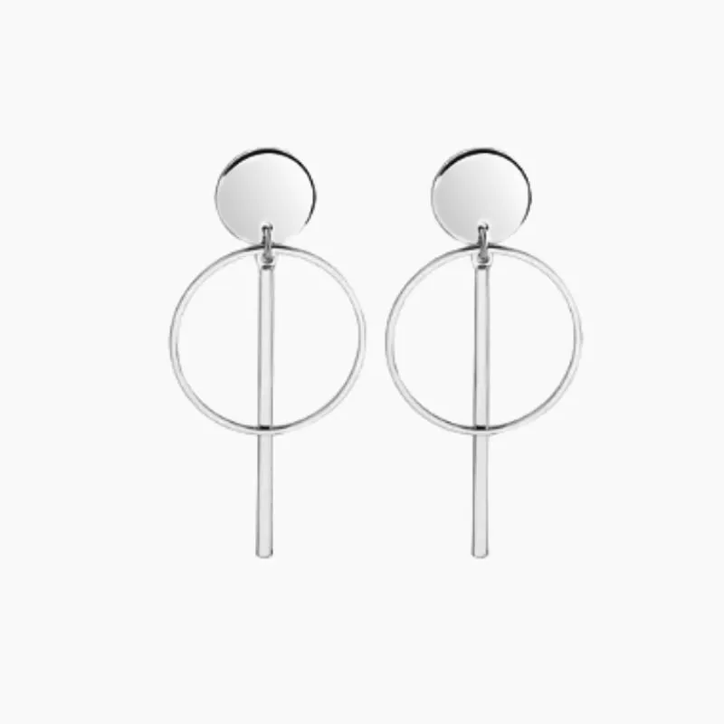 Double Hoop Dangle Earrings