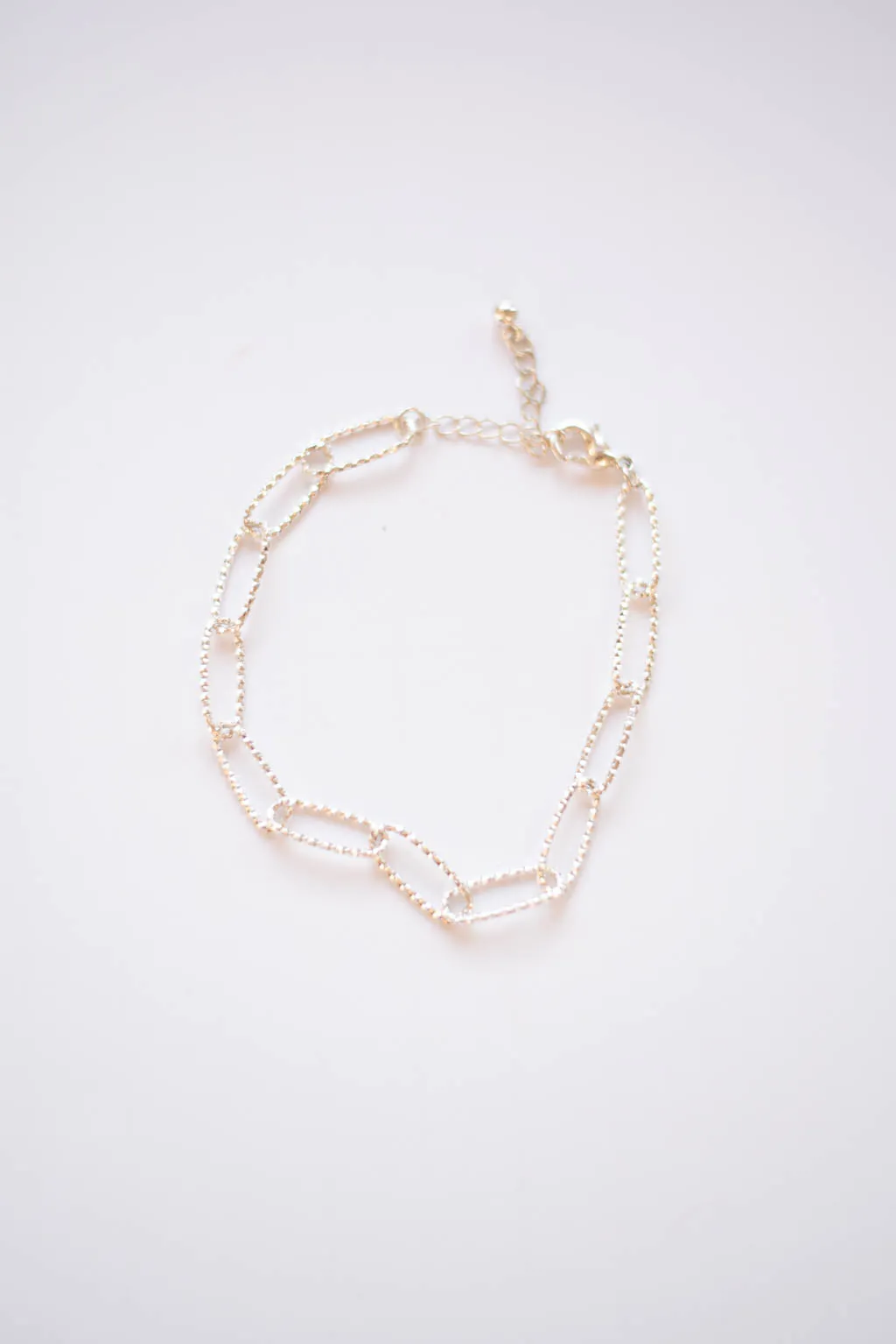 Elongated Link Chain Accent Bracelet