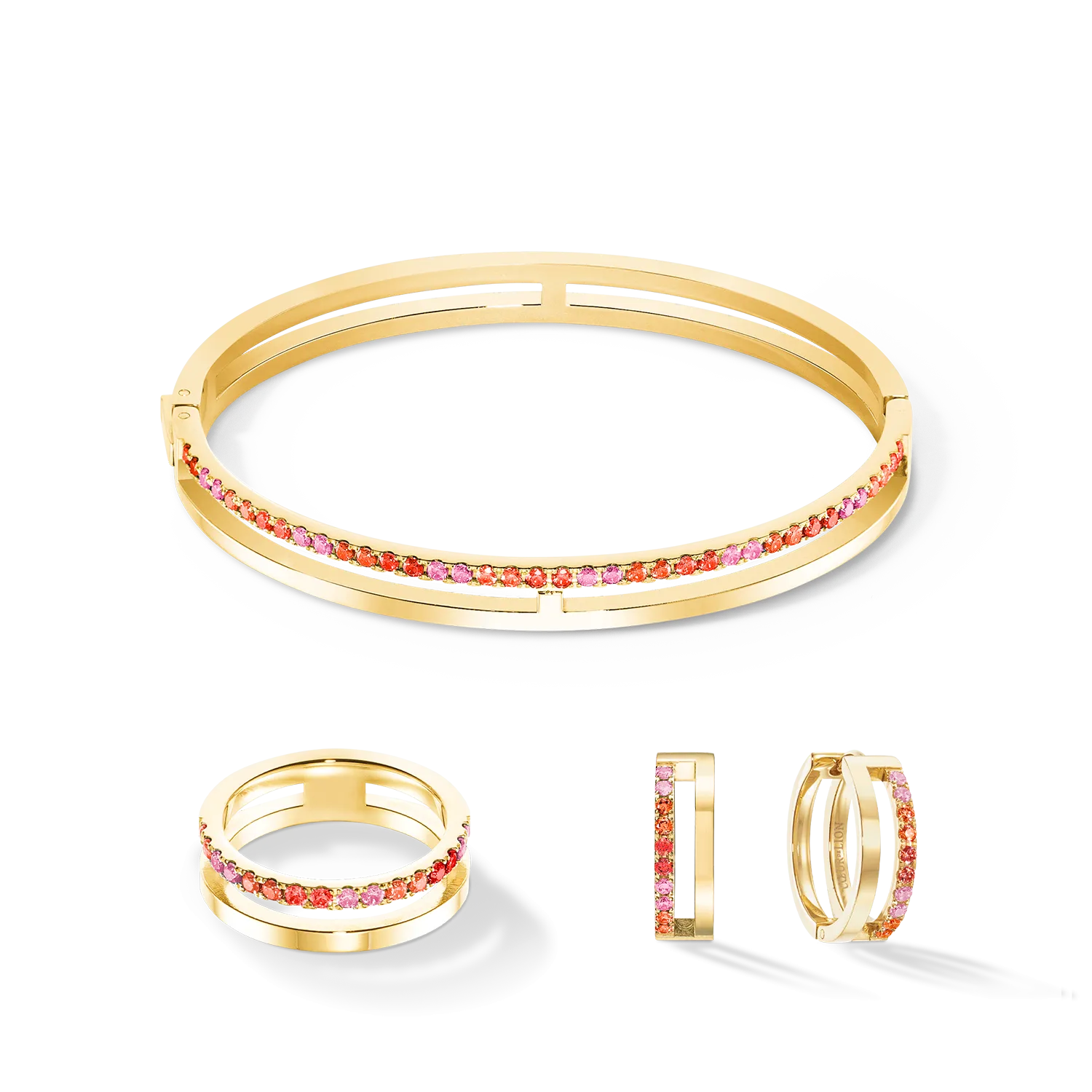 Eternal Unity Bangle gold-red