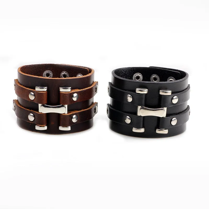 Fashion Simple Leather Men's Bracelet