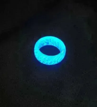 Fashionable Luminous Resin Ring