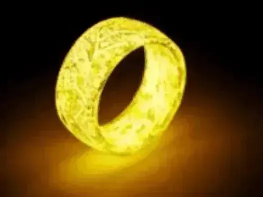 Fashionable Luminous Resin Ring