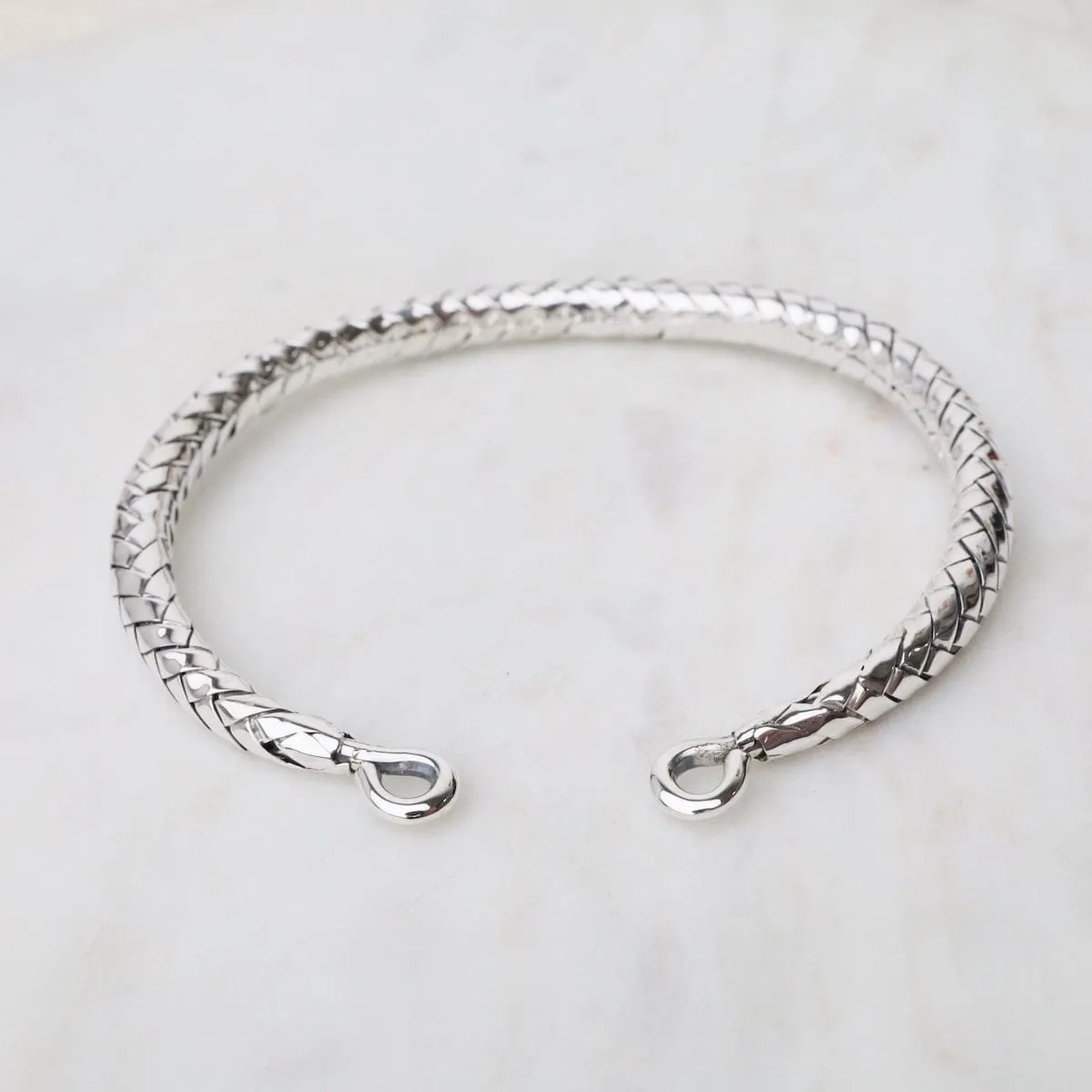 Fine Woven Sterling Silver Cuff