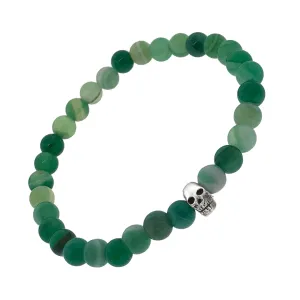 Gemstone & Skull Flex Bracelet