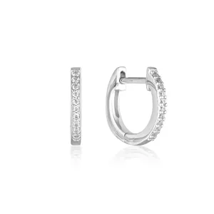 Georgini Noel Nights Sterling Silver Shine Hoop Earrings