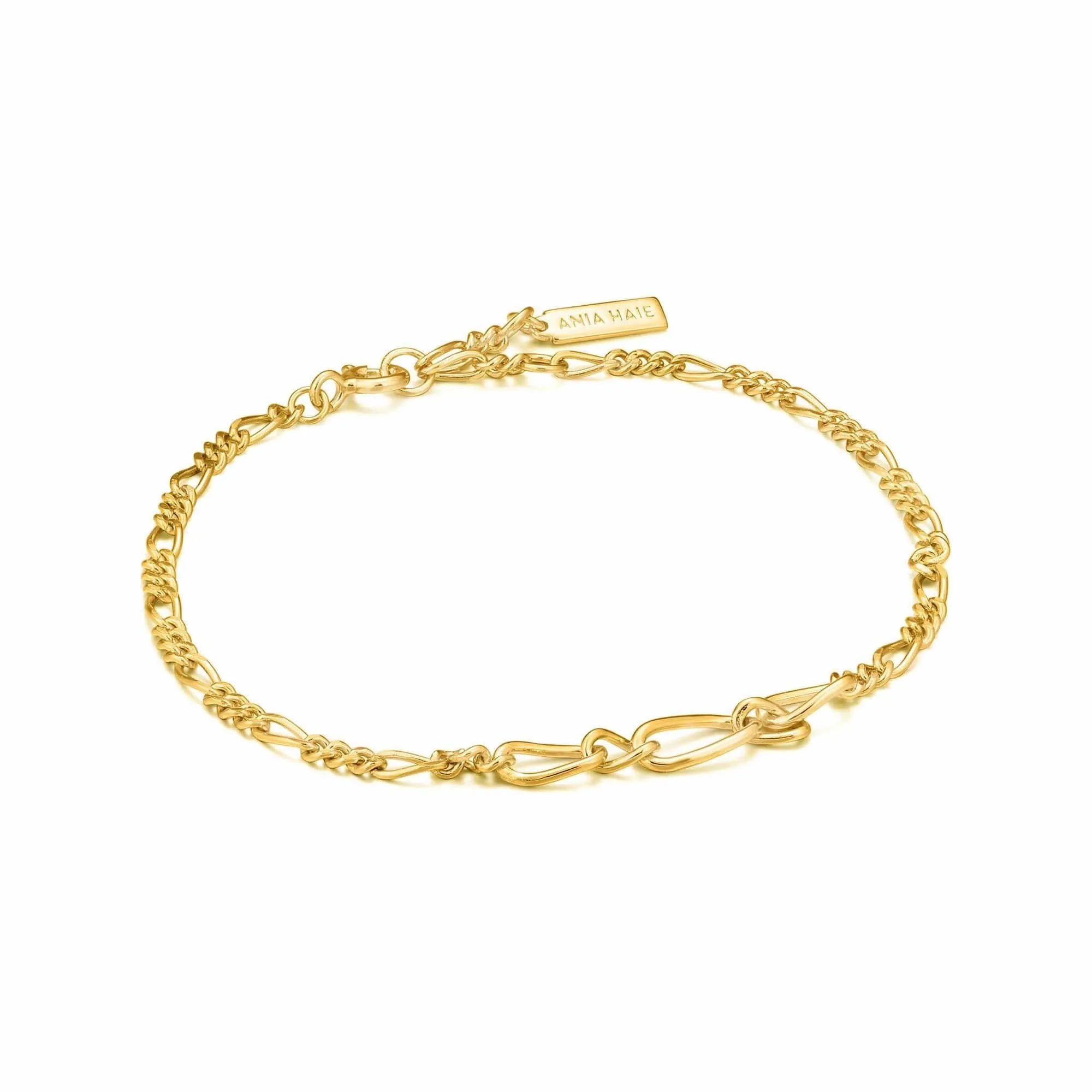 Gold Figaro Chain Bracelet