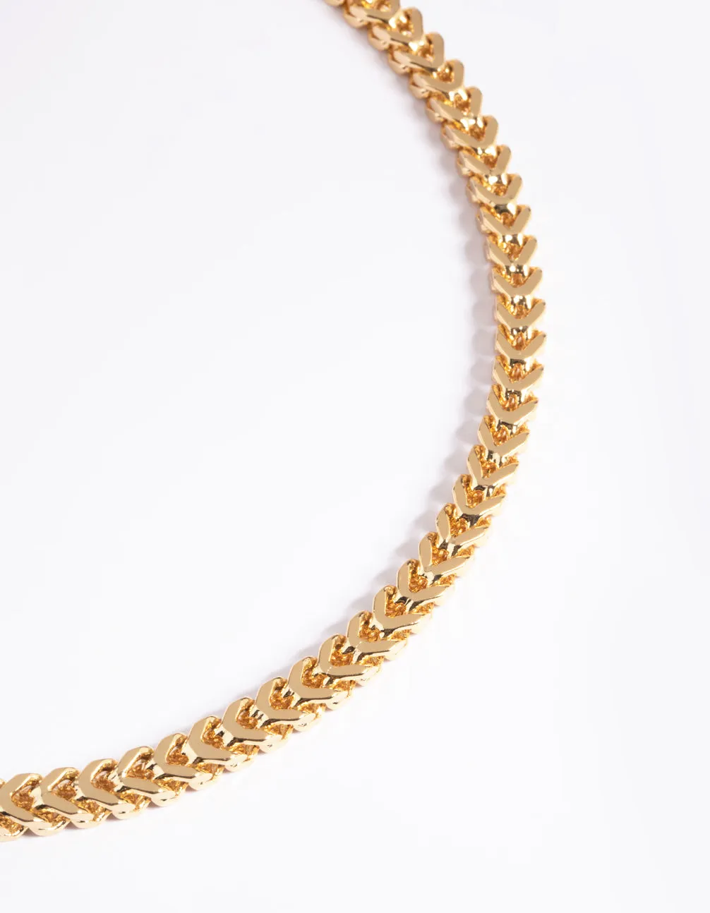 Gold Plated Brass Chain Necklace