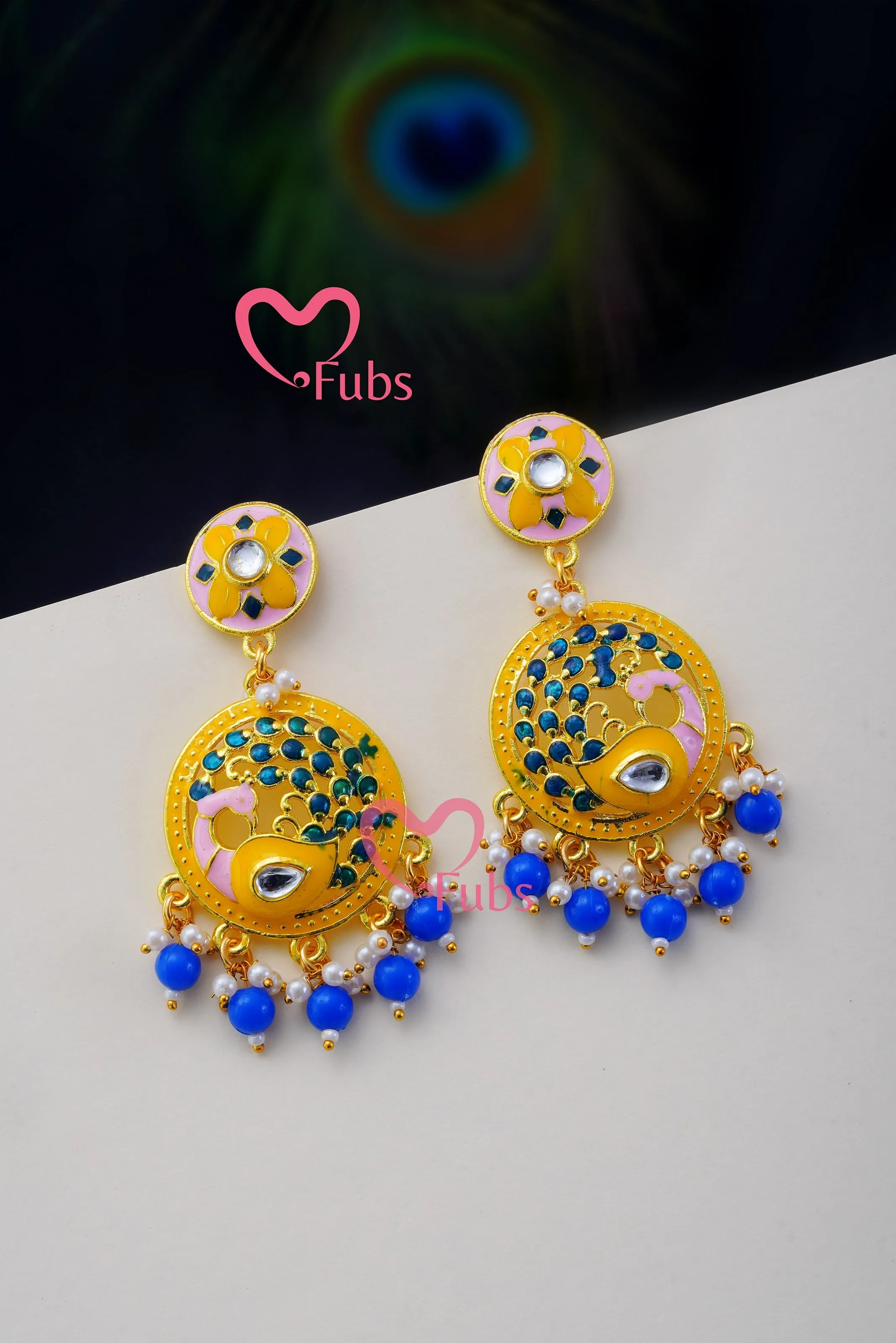 Graceful Peacock Dance Earring