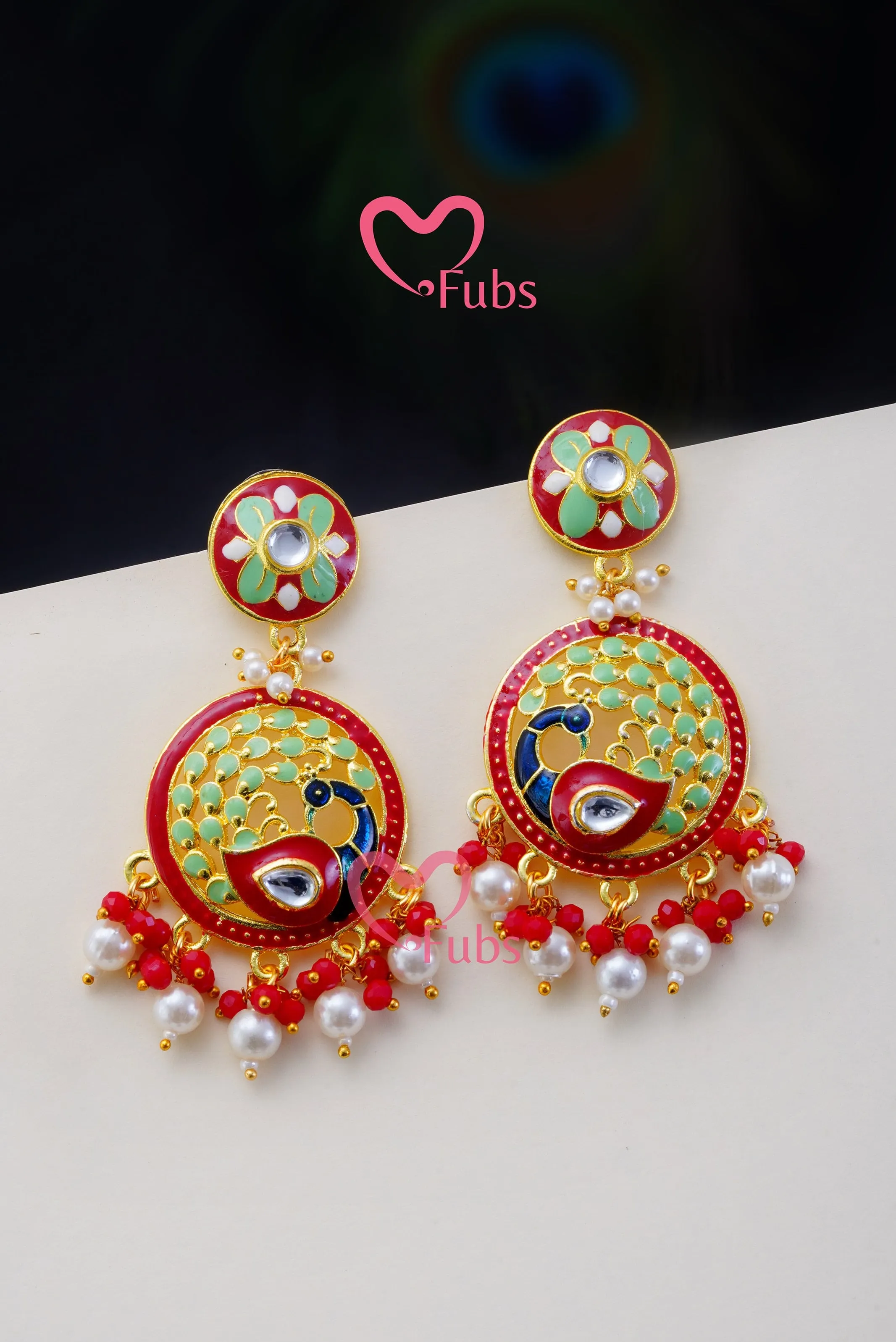 Graceful Peacock Dance Earring